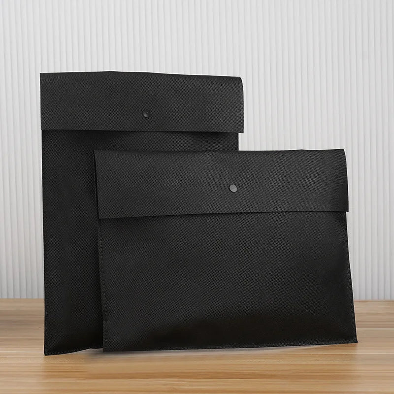 Reusable Bags Eco Friendly Non-woven Bag With Snap ButtonHigh Quality Green Pink Red Non Woven Packaging Bags With Custom Logo