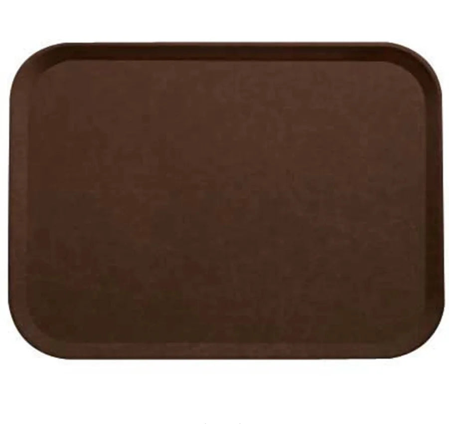 Eco-Friendly Rectangular Fiberglass Serving Tray Non-Slip Glass Tray