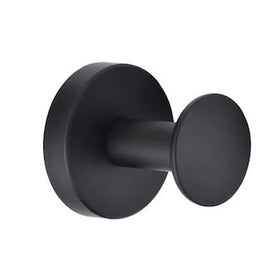 Modern Stainless Steel Wall Hook Round Coat Robe Hanger for Bathroom Toilet Kitchen Matte Black Clothes Towel Holder