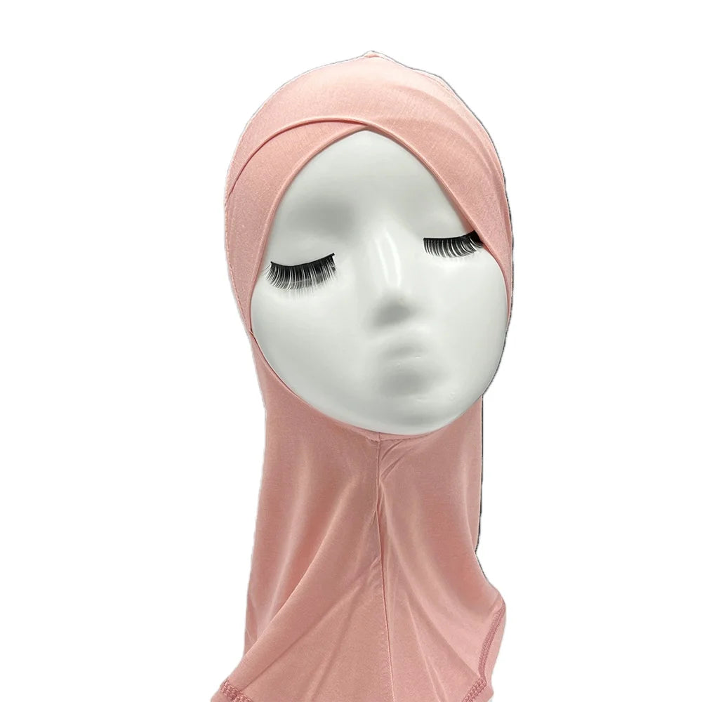 Wholesale Polyester Chiffon Fabric for Instant Comfortable Breathable Cheap Inner Turkish Hijab for Women Brooch Sport Four