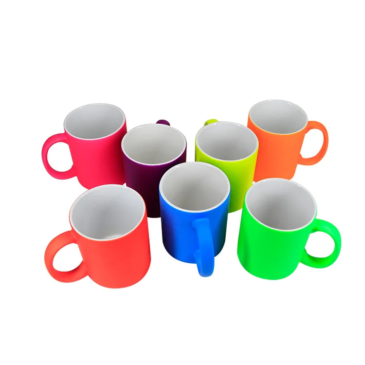 Custom Logo Blank Sublimation 350ml Ceramic Mug Dishwasher Microwave Safe Modern Design Travel Souvenirs Reusable Water Tea Milk