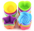 Cake Baking Molds Reusable Cupcake Liners Non-stick Muffin Cups Cake Molds Cupcake Holder