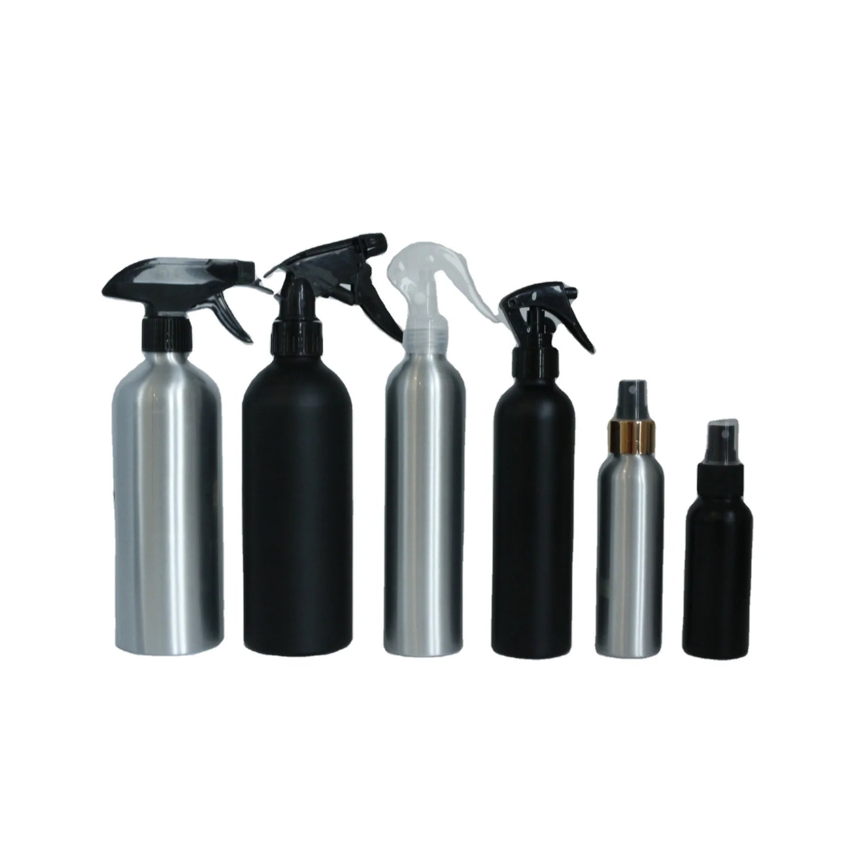 Food Grade Cosmetic Metal Shampoo Soap Bottle with Pump Spray Aluminum for Skin Care Body Lotion Body Scrub Perfume