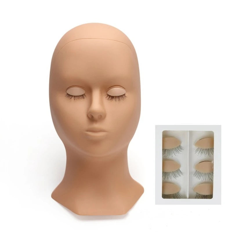 Pinky leem Wholesale Professional Practice Mannequin Head for Lashes Extension Lash Mannequin Heads Removable Eyelids