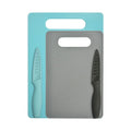 2PCS Plastic Cutting Board with 2PCS Non-stick Paring Knife Cutting Board and Knife Set