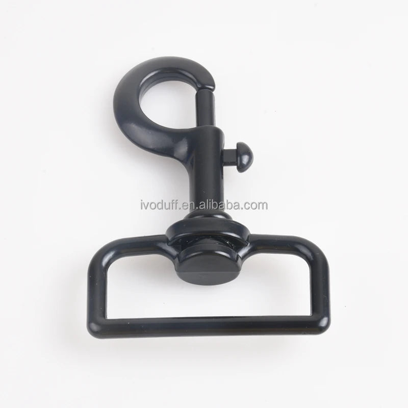 Matte Black 38mm Metal Spring Swivel Clasps Snap Dog Hook Swivel Clips