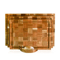 Youlike Large Bamboo Cutting Board with Holder Over Sink Chopping Board with Juice Groove Handle