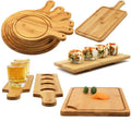 Factory Wholesale Custom Logo Fast Eco Friendly Bamboo Serving Tray Set MegaBDM