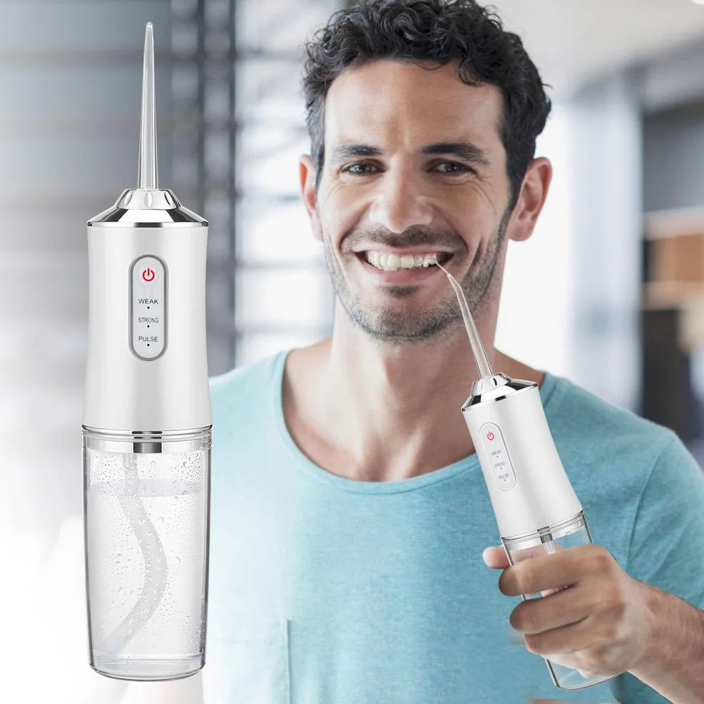 Dental Water Jet Teeth Whitening Cleaner Water Flosser Teeth Cleaning Portable Oral Irrigator Water Thread for Teeth