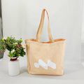 Colorful 100% Cotton Canvas Tote Bag Eco Pattern Bolsos De Mano Recycled Letter-Style Personalized Shopping Bags