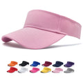 Wholesale Custom Embroidery Printed Logo Outdoor Visor Beach Adjustable Sun Cap Quick Fast Dry Visor Hats for Men Women  Visor