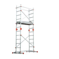 3m Industrial Aluminum Folding Step Ladder Multi-Purpose Professional Scaffolding with Brake Wheel