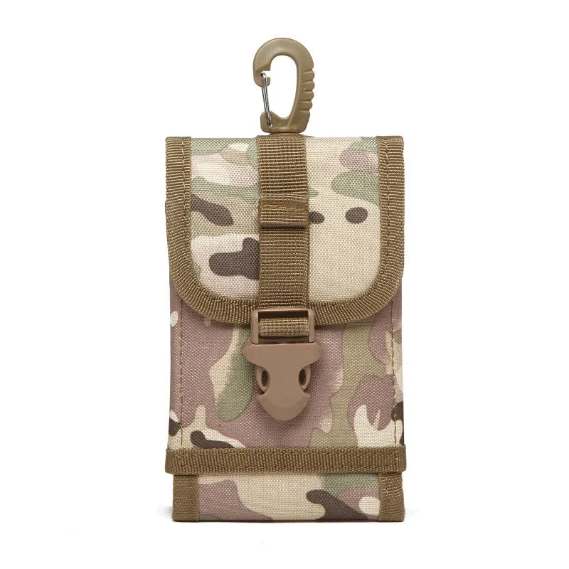 Portable Fanny Pouch Belt Hip Phone Pouch Tactical Passport Holder Outdoor Camouflage Molle Tactical Mobile Phone Wallet