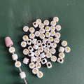 White Letter Bead 26 Capital Letters Colorful Drilled Gemstone Jewelry Accessories for Bracelet Necklace DIY