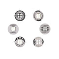 Fashion Sewing Resin Polyester Men's Custom Engraved LOGO White Button for Polo Shirts