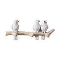 Nordic Birds on Tree Branch Modern Decor Wall Mounted Coat Rack with Polyresin Hooks Eco-Friendly Multifunctional Bedroom Design
