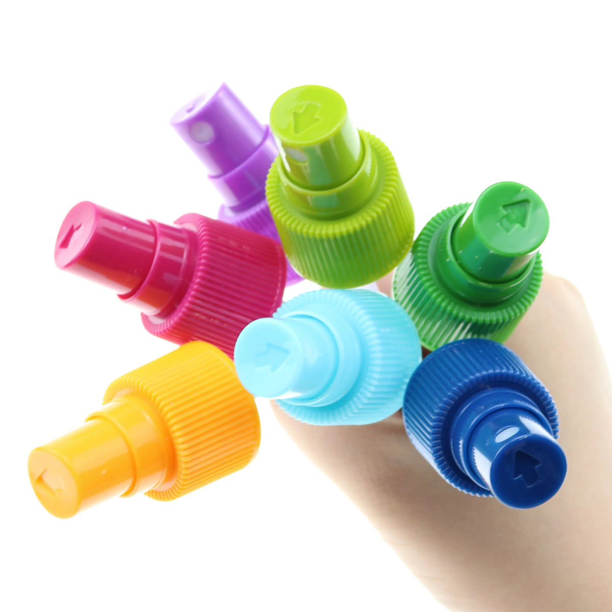 Mini Plastic Trigger Sprayer 18/410 20/410 Mist with Ribbed/Smooth Closure Non-Spill 100ml Disc Cap for Cleaning Bottles