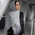 Fashion New Pearl Chiffon Turban Ladies Single Head Stitching Chiffon Silk Scarf Muslim Women Hijabs
