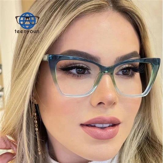 Teenyoun Trend Anti-Blu-Ray Glasses Optical Frameglasses Frame Eyeglass Transparent Spring Hinge Eyeglasses