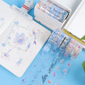 Cute Song of the Sea PET Transparent for Washi Tape Set Single Sided Rubber Adhesive for Masking Ins Sticker and Paper Tape