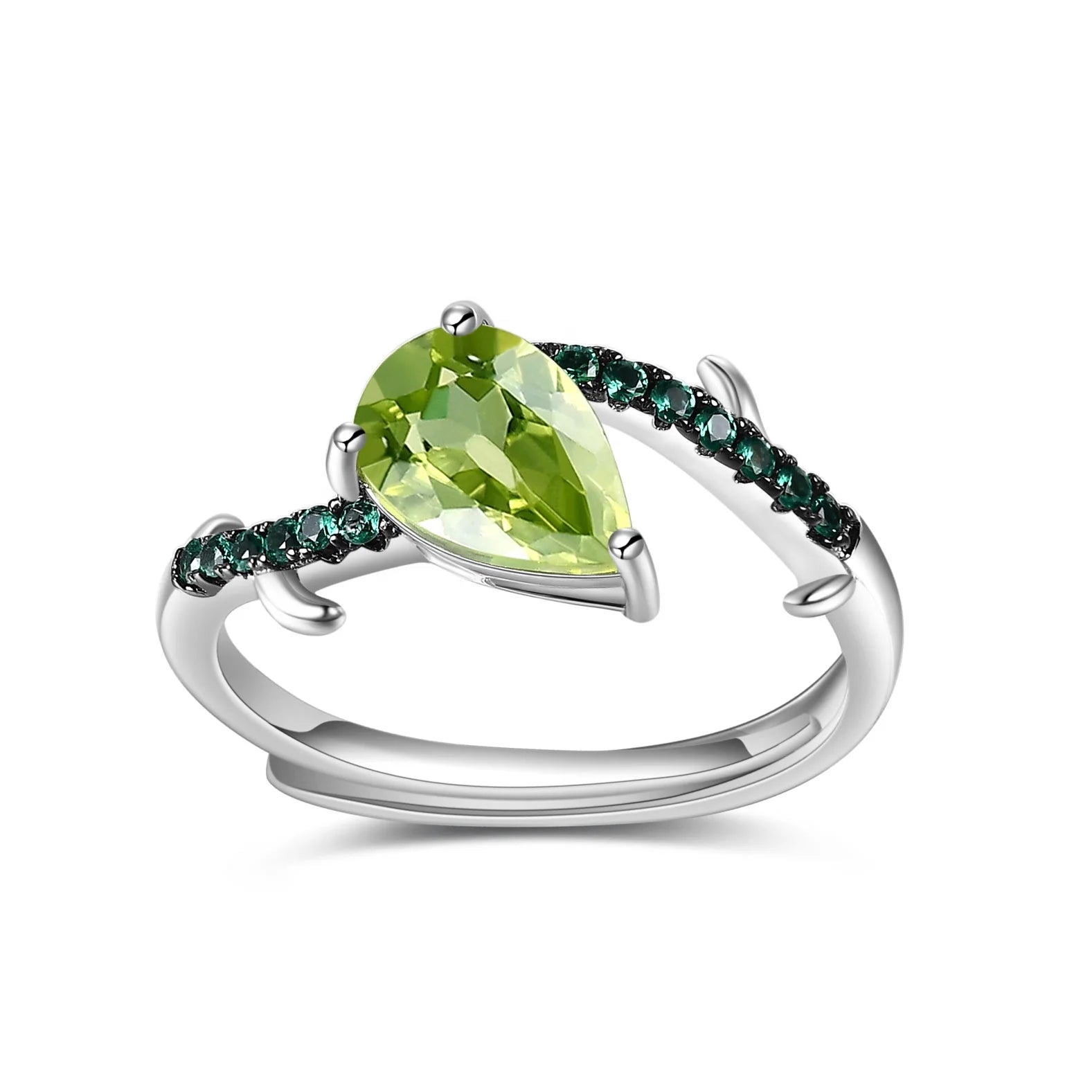 Abiding Shield New Plating Tech Fine Quality Jewelry in Stock Custom Adjustable Women 925 Silver Ring