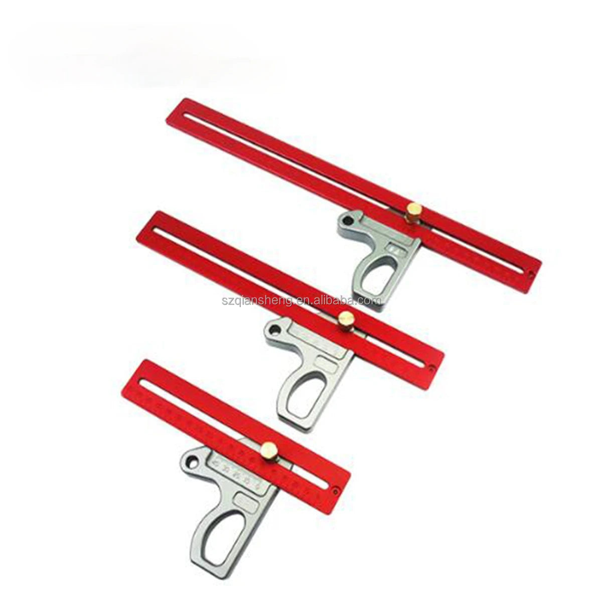 Woodworking Scribe Precision Marking T-Ruler 200-400mm Aluminum Alloy Scribing Ruler Line Drawing Marking Gauge