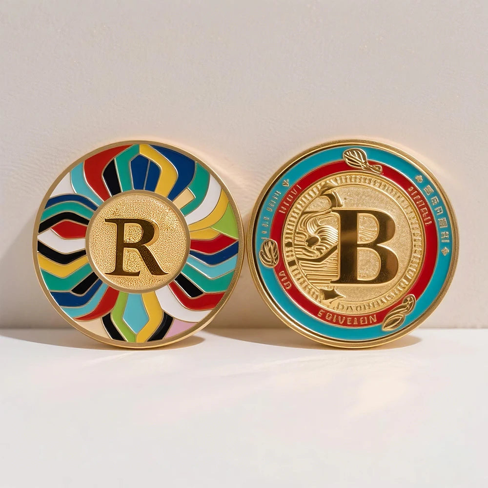 Factory Make Your Own Souvenir Challenge Coin Custom Design Logo Personalized Engraved Blank Metal Plated Silver Gold Coin