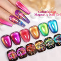 LILYCUTE 7ml Double Light Cat Magnetic Gel Glitter Crystal Jelly Magnetic Gels Semi-Permanent Soak Off UV LED Varnish