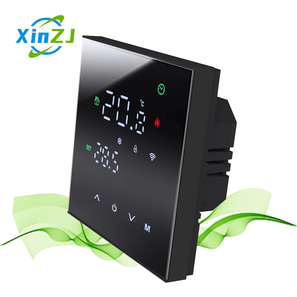 XZJ Modern Design Smart Thermostat for Floor Heating Tuya Wifi Thermostat with Smartlife APP Voice Remote Control