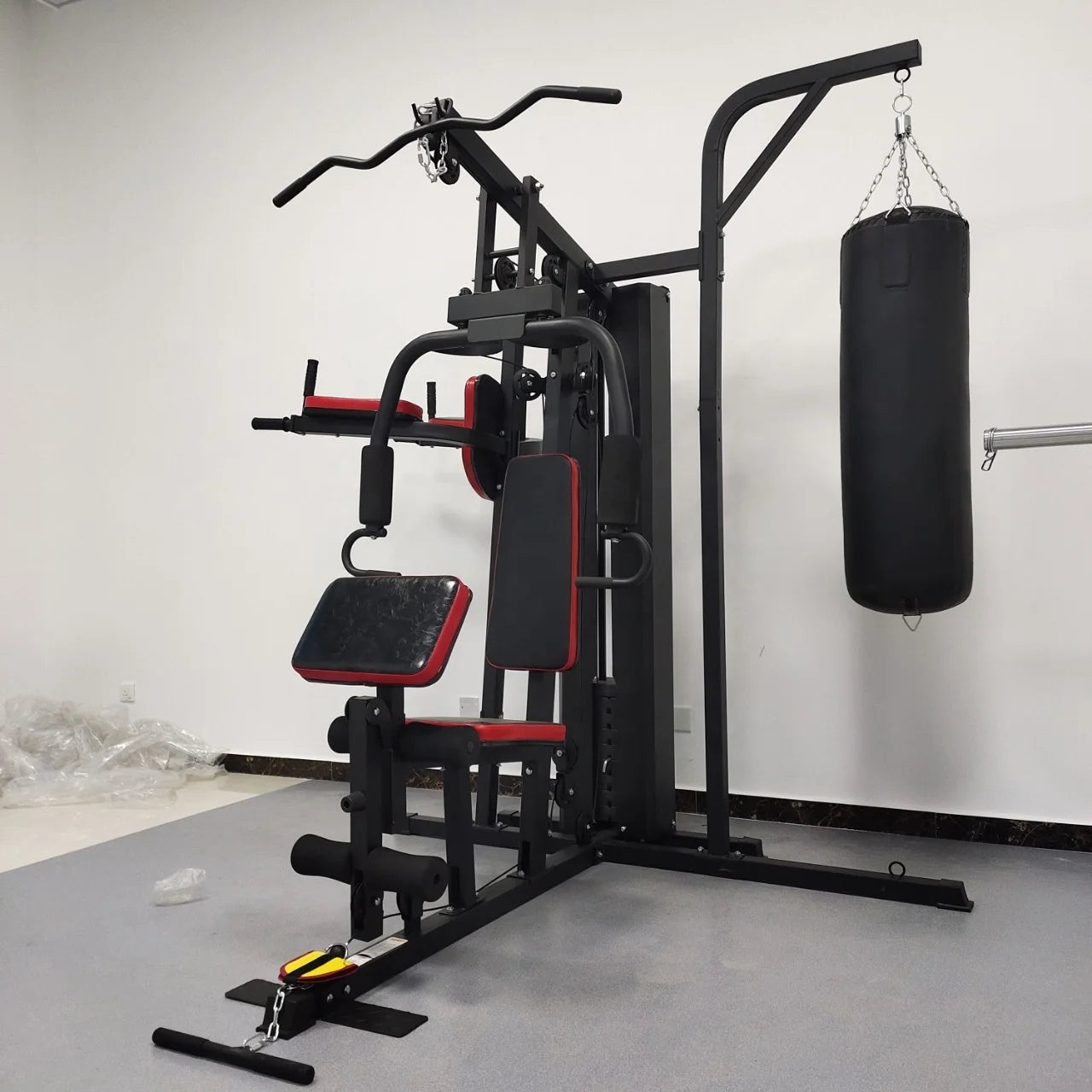 Multi Station Weight Bench Press Leg Curl Home 5 Station Gym Equipment Multi Gym 6 Station