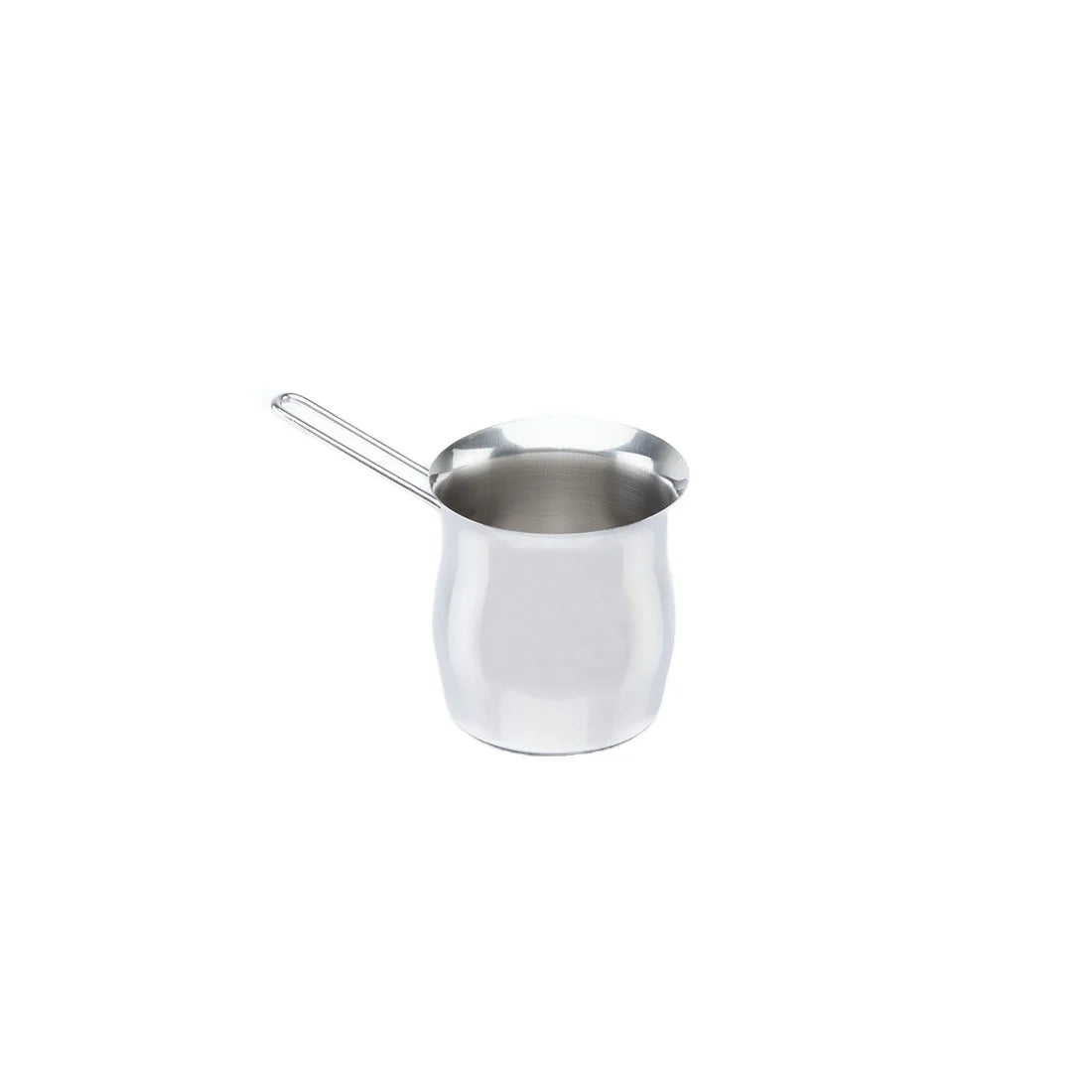 Italian-Made 2-Cup Turkish Coffee Pot Stainless Steel AISI 304 18/10 Eco-Friendly Oven Safe Hand Wash Only Home Kitchen Cooking