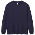 Custom High Quality Men 230 Grams Round Neck Cotton Top Custom logo Dropped Shoulder Loose Version Long Sleeve t Shirt