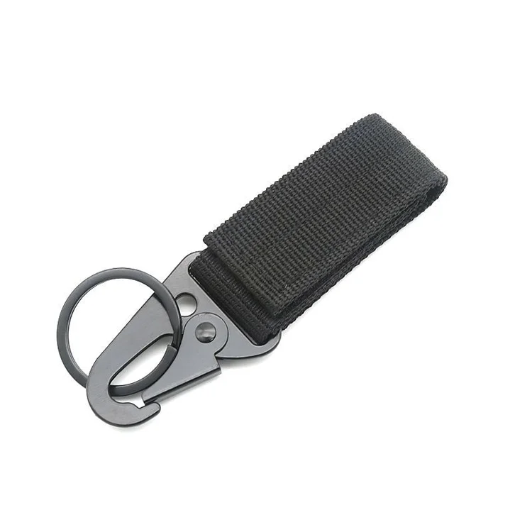 Hot Sale Stock Blank Short Fabric Lanyard Keychains Key Chain Car Keyring