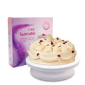 High-quality 11 Inch Baking Tool Plastic White Rotating Cake Stand Decorating Cake Turntable Base