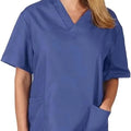 Operating Room Medical Uniforms Women Scrubs Clothes Sleeve V-Neck Workers T-Shirt Tops Summer Uniformes Medical Accessories