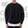 OEM Blank French Terry Fleece Custom Crewneck Oversized Sweatshirt Cotton Drop Shoulder Luxury Men Hoodies Clothing 2025