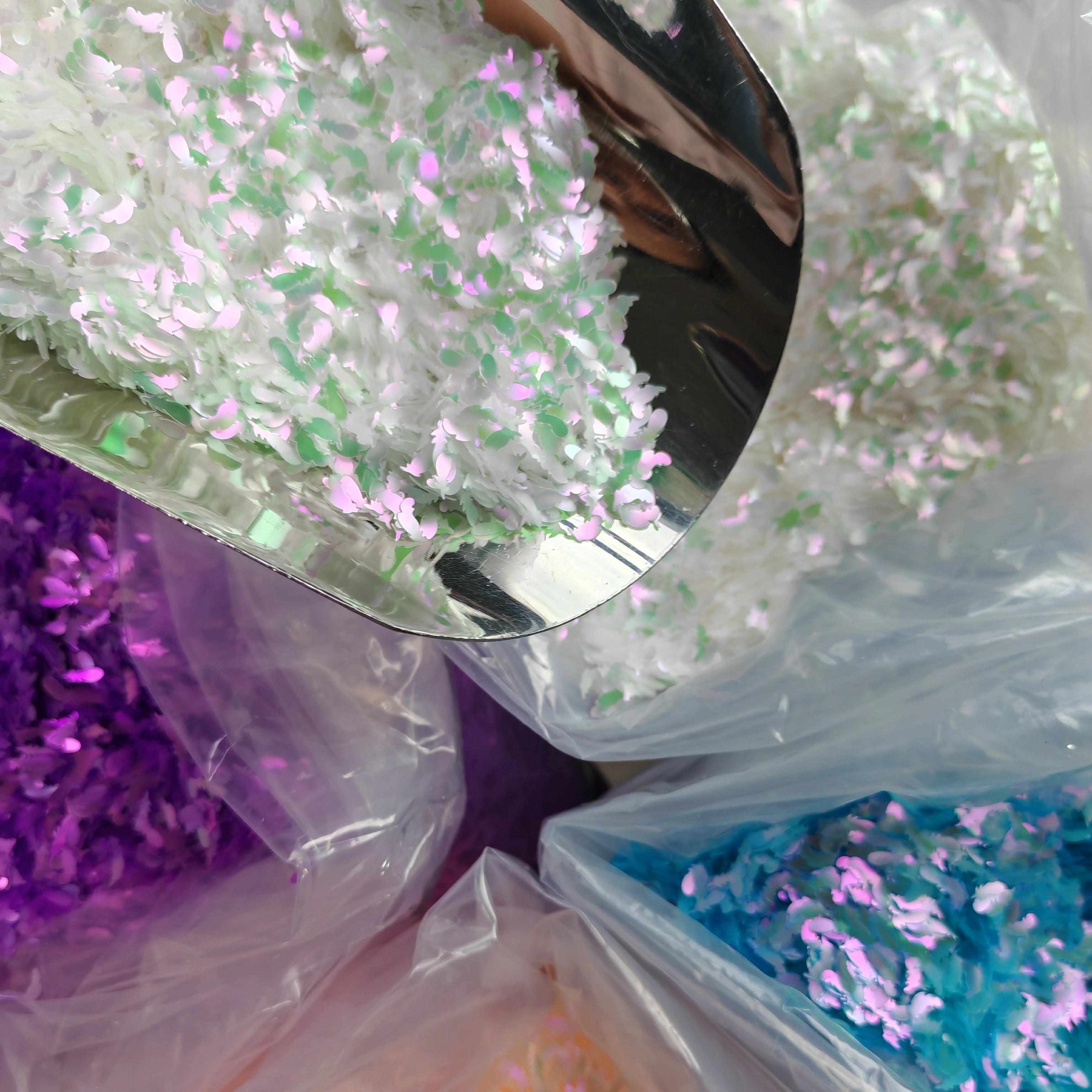 6mm Holographic Snowflake Nail Art Glitter Sequins Professional DIY Christmas Nail Parts Box Packaging Star Shape Xmas 1kg