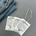 Low Moq Custom Hand Tags Labels for Clothes Private Label Tags With Own Logo Price Tagger Labeling