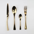 Luxury  Heavy Duty 18/10 Stainless Steel Cutlery Sets High Mirror Silverware Flatware 4pcs