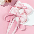 2pcs ODM/OEM Customized Satin Hair Bow Clip Personally Customized Unique Hair Clip for Women Valentine' Day