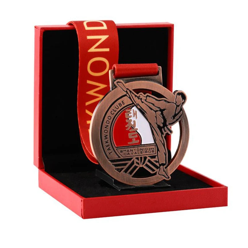 Factory Design 3D Taekwondo Baseball Football Medals Soccer Gold Award Blank Cheap Metal Sports Custom Antique Cute Glow Medal