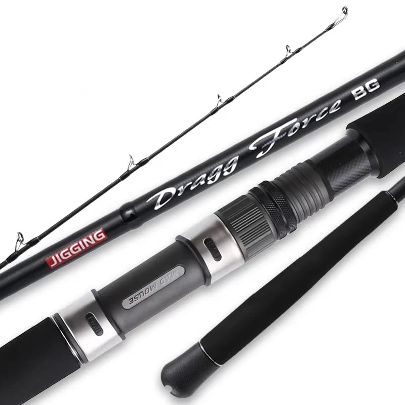 MADMOUSE Early Plus M/MH Quality Full Fuji Parts Shore Jigging Rod Lure 12-50g PE 1.2-3# Drag 30kg Fishing Jigging Rod