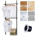 YIJIALE Wall Built Minimalist Walk in Closet Closets Shirt Robe Walk Steel Bedroom Clothing Wardrobe Cabinet