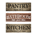 Custom MDF Plaque Signboard Hanging Signs Home Kitchen Bathroom Pantry Decor Carved Wall Mounted Wooden Decoration Mascot Theme