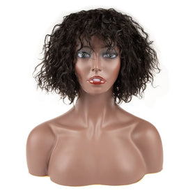 Afro Kinky Curly Wig Sleek Wholesale Factory Supplier High Temperature Heat Resistant Cosplay Kinky Curl Synthetic Hair Wigs