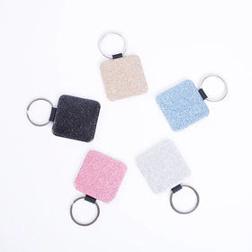 Custom Fashion Promotional DIY Sublimation Keychains Blanks Accessories Keychain Sublimation Blank Leather Custom Photo Keychain