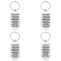 Stainless Steel to My Granddaughter Daughter Best Friend Boyfriend Girlfriend Wife Husband Grandson Son Sister Mom Dad Key Chain