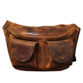 Top Layer Leather Large Leisure Luxury Bum Bag Fanny Pack Sling Shoulder Strap Chest Backpack
