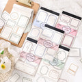 30pcs/pack Ancient Rhyme White Note Paper Non-adhesive Material Paper Handbook Stickers Collage Card Vintage Note Book