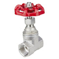 TMOK Yuhuan Factory DN25 1" INCH Gate Valve for Water Stainless Steel 304 Manual Rotary Sluice Valve with Wheel Handle